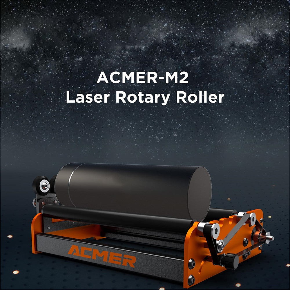 ACMER M2 Laser Rotary Roller 360-Degree Y-axis Rotary Engraving 4-138mm Carving Diameter Roller