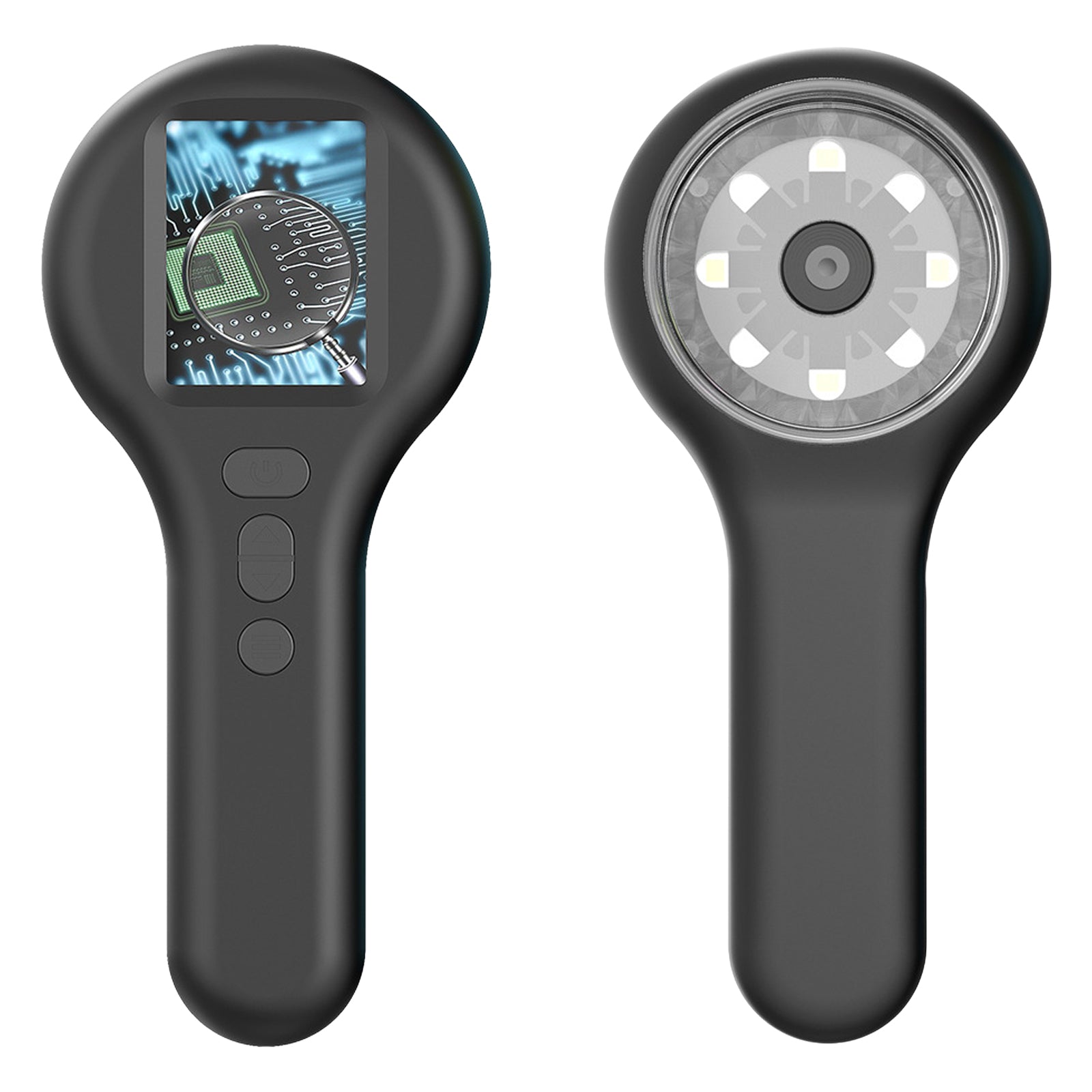 KM100 2 Inch IPS Screen Digital Microscope 500X Magnification Jewelry Inspection Tool with LED Light