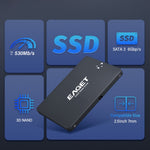 EAGET S205 120GB 2.5 Inch SATA III SSD Disk Case Internal Solid State Hard Drive Enclosure for Laptop Desktop Computer