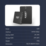 EAGET S205 240GB 2.5 Inch SATA III SSD Disk Case Internal Solid State Hard Drive Enclosure for Laptop Desktop Computer