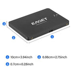 EAGET S205 1TB 2.5 Inch SATA III SSD Disk Case Internal Solid State Hard Drive Enclosure for Laptop Desktop Computer