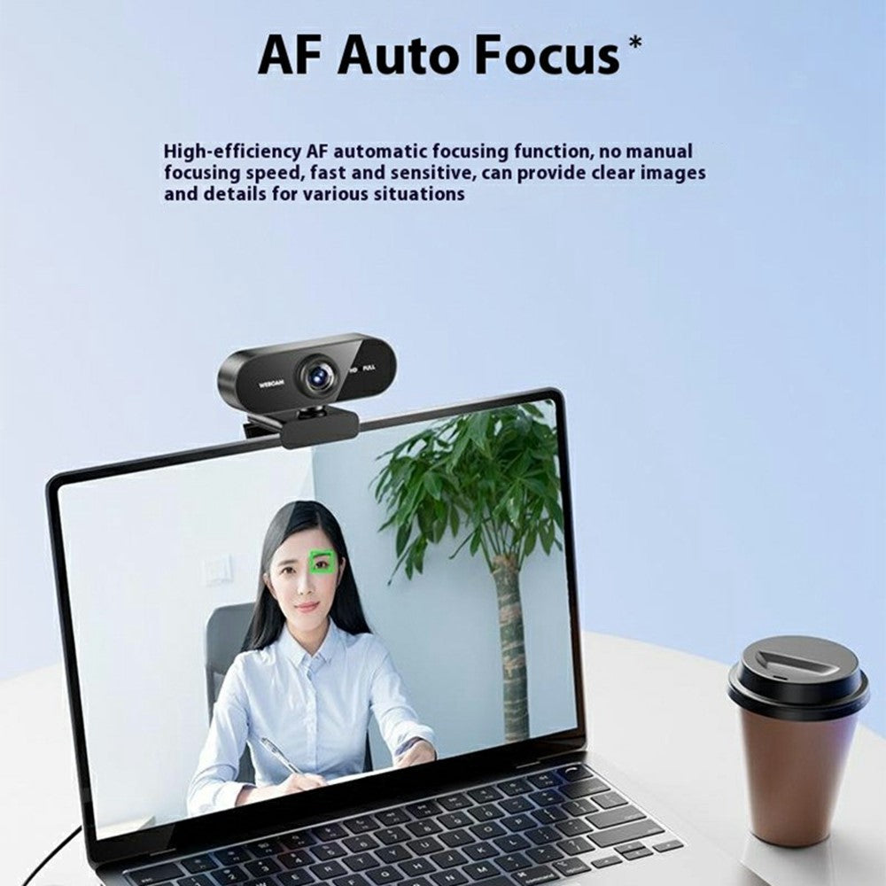 Q8 USB Computer Webkamera 1080P HD-kamera til onlineundervisning/livestreaming/videokonferencer