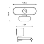 Q8 USB Computer Webkamera 1080P HD-kamera til onlineundervisning/livestreaming/videokonferencer