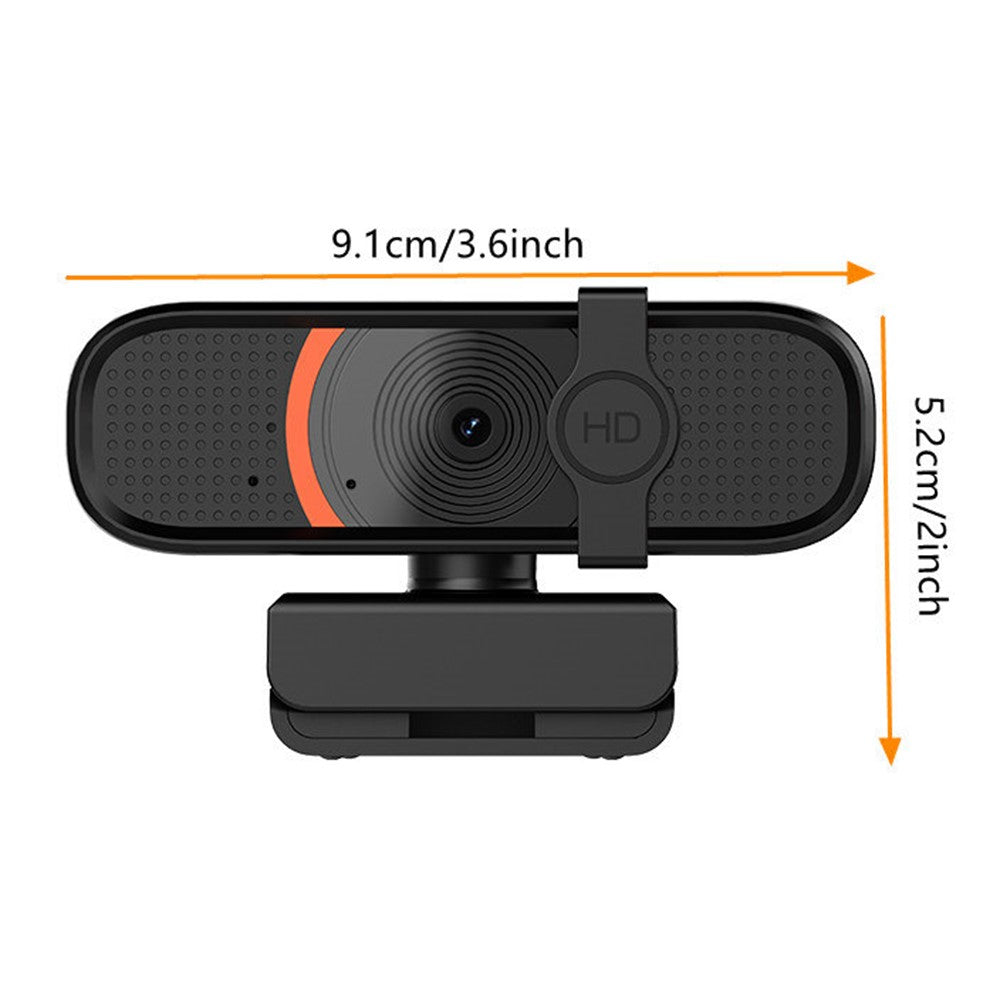 L58 1080P HD USB Webcam for Computer Built-in Microphone Autofocus Camera with Privacy Cover