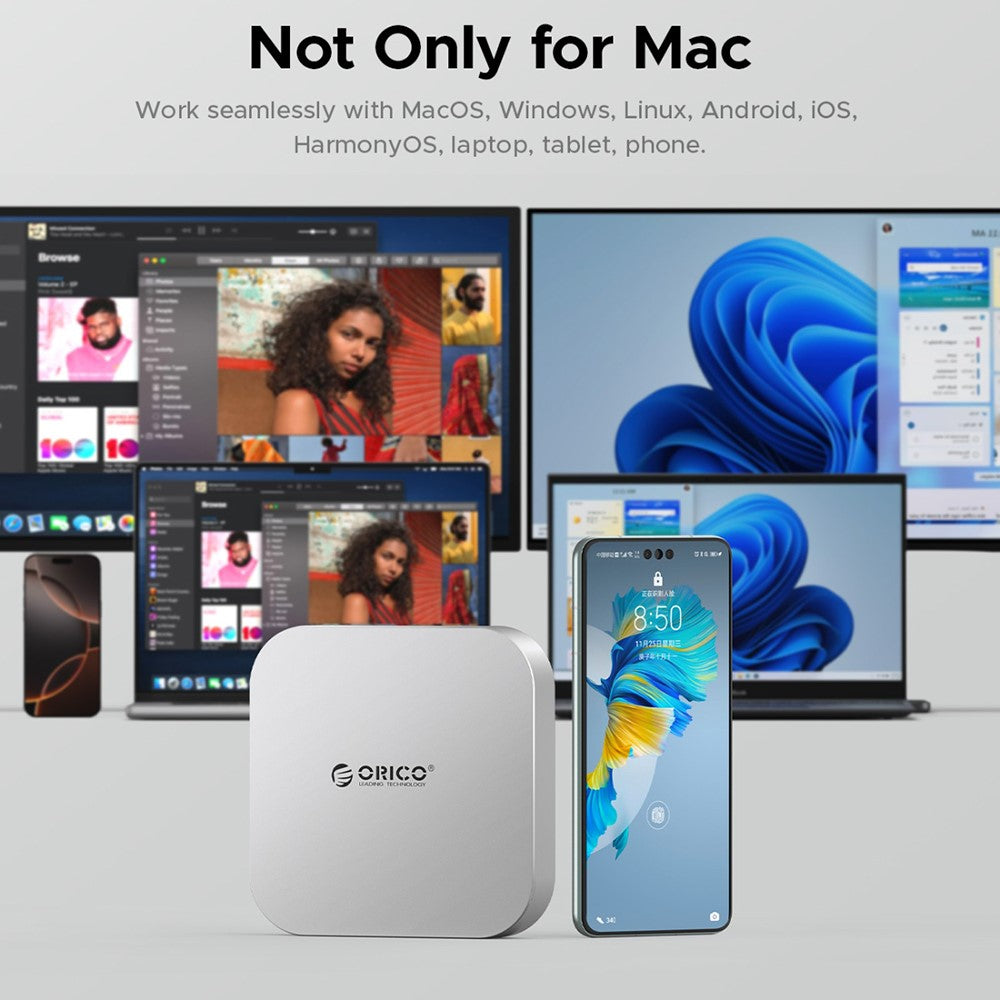 ORICO-M4Max 10Gbps 1TB MiniMate Desktop External SSD Multiple Ports TF / SD Card Slots