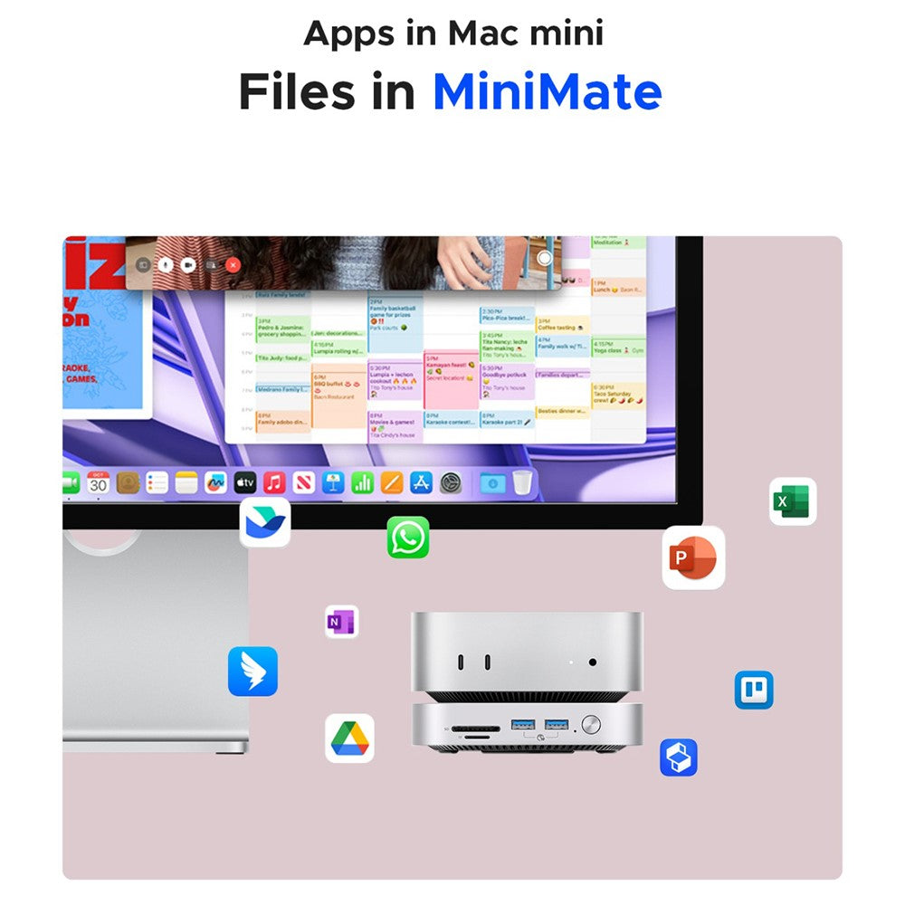 ORICO-M4Max 10Gbps 1TB MiniMate Desktop External SSD Multiple Ports TF / SD Card Slots