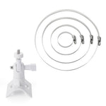 For CCTV Camera 360 Degree Rotatable Pole Mount Bracket with 1/4 Inch Universal Screw Hole Security Camera Clamp Stand