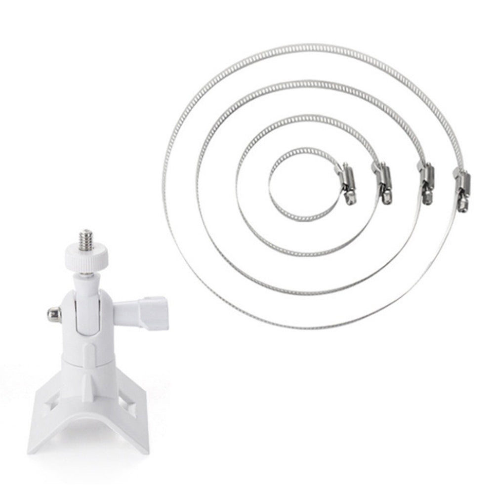 For CCTV Camera 360 Degree Rotatable Pole Mount Bracket with 1/4 Inch Universal Screw Hole Security Camera Clamp Stand