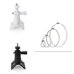 For CCTV Camera 360 Degree Rotatable Pole Mount Bracket with 1/4 Inch Universal Screw Hole Security Camera Clamp Stand