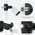 For CCTV Camera 360 Degree Rotatable Pole Mount Bracket with 1/4 Inch Universal Screw Hole Security Camera Clamp Stand