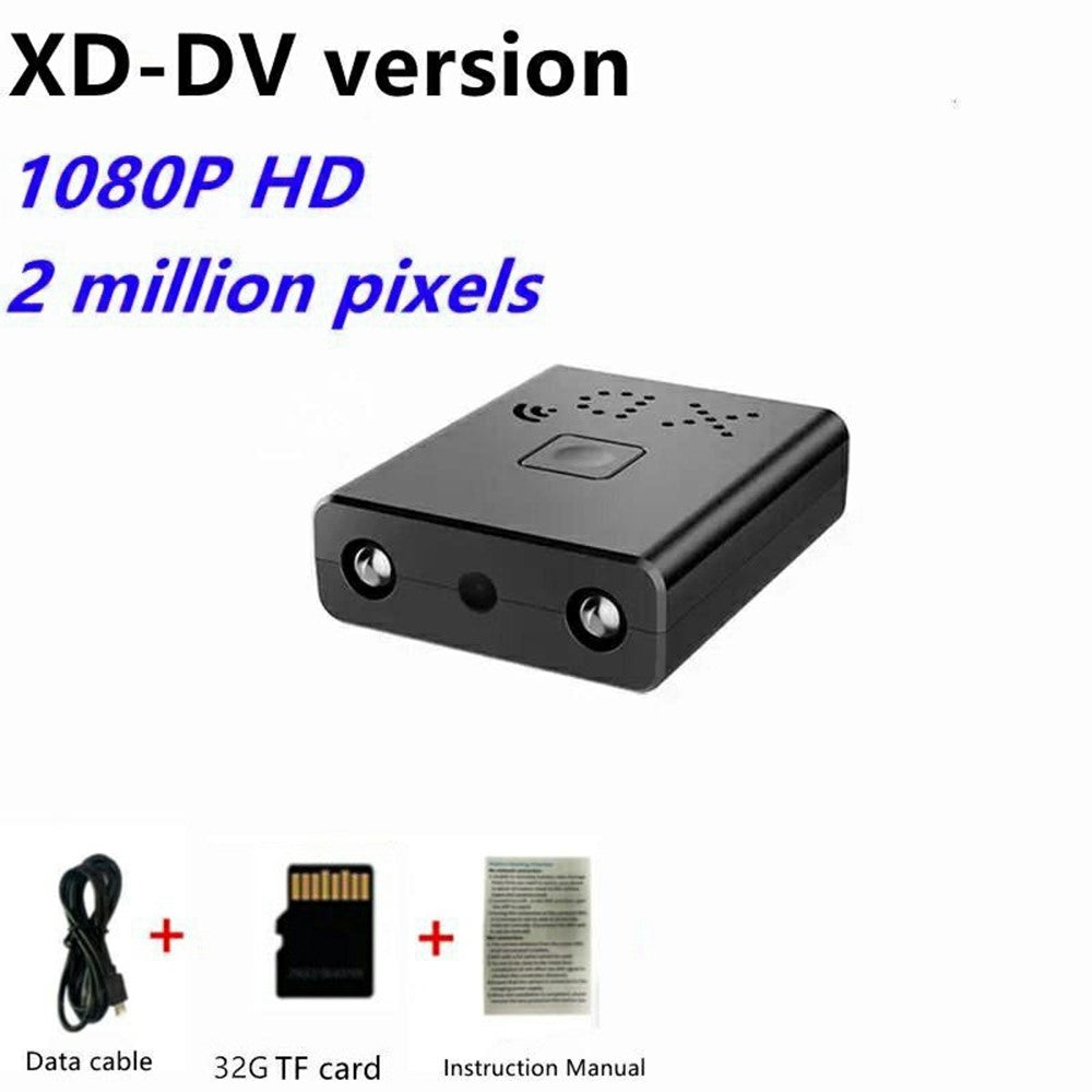 XD Ultra Mini Camera without TF Card 1080P HD Video Recorder Night Vision Motion Detection for Home Security