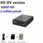 XD Ultra Mini Camera with 32GB TF Card + Card Reader 1080P HD Video Recorder Night Vision Motion Detection for Home Security