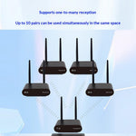 AU680 Wireless Audio Transmitter Receiver Set 590-619MHz 100M Range 10CH for Home Entertainment