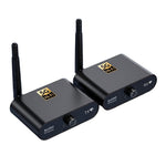 AU5810 5.8G Wireless Audio Transmitter Receiver Set 100M Range 1TX to 10RX Hi-Fi AUX Adapter for Multi-Room