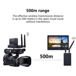 MEASY T1850 1080P Wireless HD Transmitter Receiver System 500m 5GHz Audio Video Point-to-Point Screen Mirroring for Camera Monitor