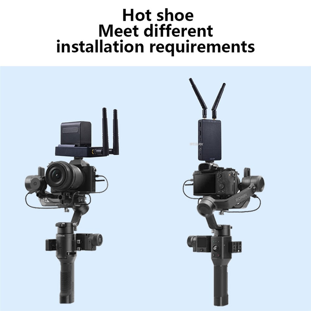 MEASY T1850 1080P Wireless HD Transmitter Receiver System 500m 5GHz Audio Video Point-to-Point Screen Mirroring for Camera Monitor