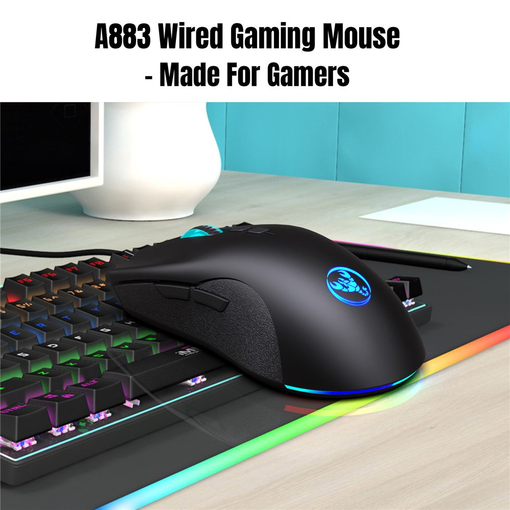 HXSJ A883 Kablet RGB Gaming Mus + V100 Gaming Tastatur med 35 Taster til Én Hånd + P8 Bærbar Tastatur-Mus-Konverter til Android