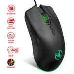 HXSJ A883 Kablet RGB Gaming Mus + V100 Gaming Tastatur med 35 Taster til Én Hånd + P8 Bærbar Tastatur-Mus-Konverter til Android