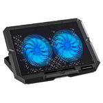 X3 Laptop Cooling Pad 7 Speed Adjustable Silent Fan Stand With Dual 14CM Fans USB Powered Height Adjustable