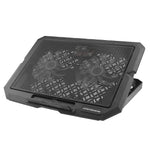 X3 Laptop Cooling Pad 7 Speed Adjustable Silent Fan Stand With Dual 14CM Fans USB Powered Height Adjustable