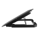 X4 Laptop Cooling Pad 4 Fan Height Adjustable 7 Levels Speed Control Noiseless Stand