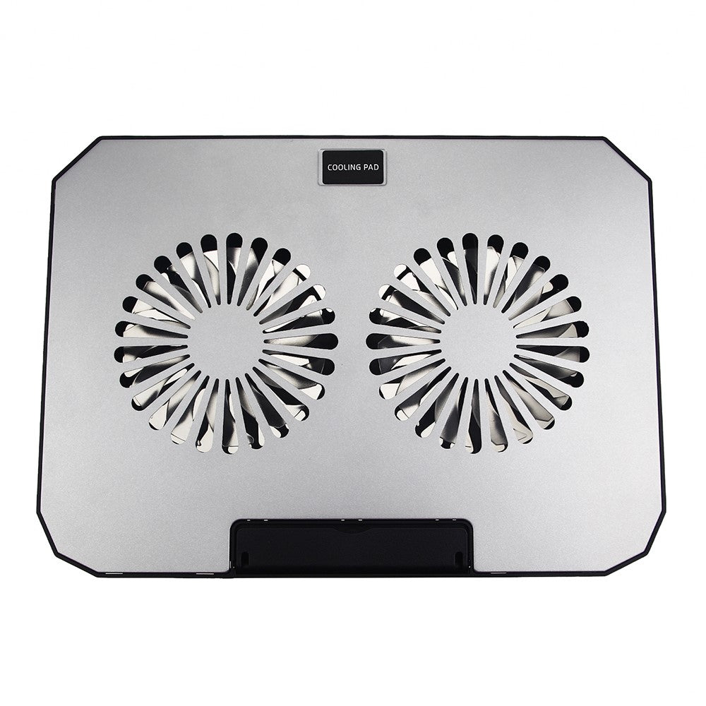 N22 Justerbar Laptop Kølestander Telefonholder Bærbar Notebook-køler med 2 USB-porte