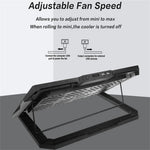 S601 Adjustable Height Gaming Laptop Cooling Pad RGB Light Notebook Cooler with Phone Holder