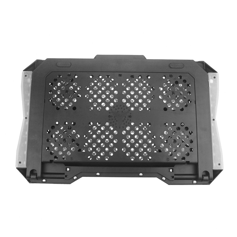 S605 RGB Light Laptop Cooling Pad Height Adjustable Gaming Notebook Cooler with Phone Holder