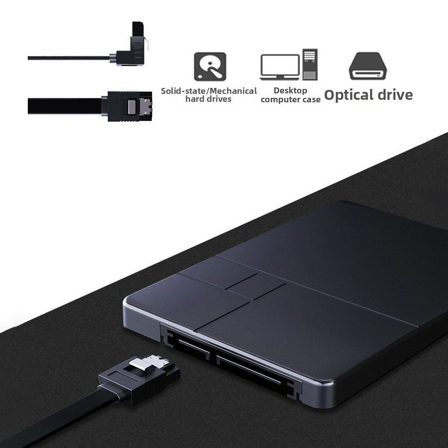 JEYI SATA 3.0 Data Cable 40cm High Speed HDD SSD Connector Straight/Right Angle for Computer Motherboard
