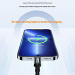 D33205 50cm USB 3.2 Type-C to Type-C Cable 8K 20Gbps 100W Fast Charging Data Cable