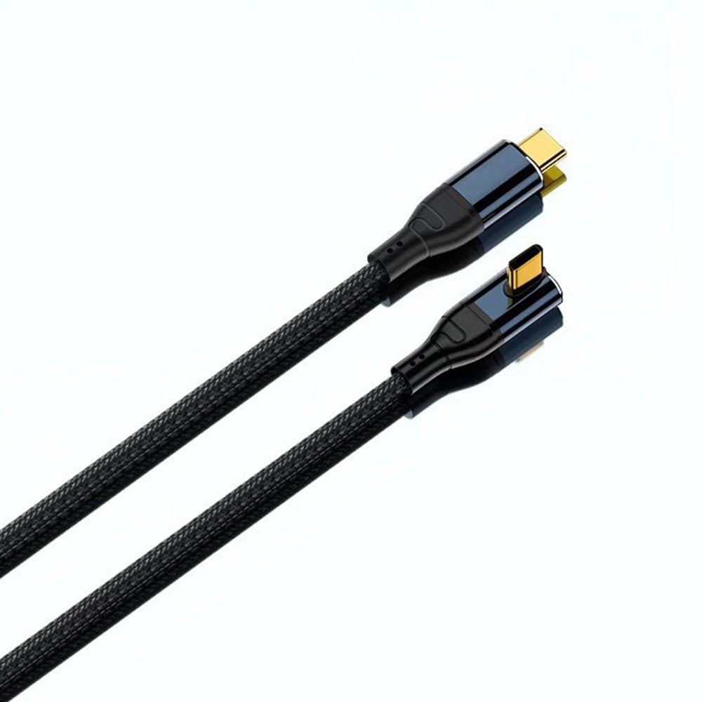 D24130 3m USB-C til USB-C Kabel med Retvinklet Stik 240W PD 3.1 Hurtig Opladning E-Marker Chip Datakabel til Laptop
