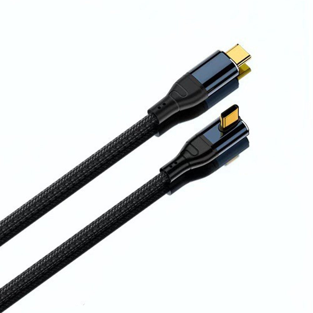 D24220 2m retvinklet USB-C til USB-C kabel PD 240W hurtigopladning og datakabel til bærbar computer
