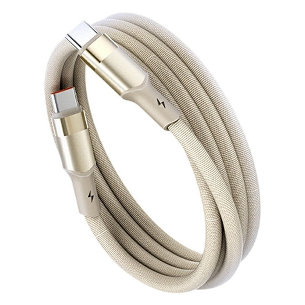 LDNIO LC352C 2m USB-C to USB-C Braided Cable 65W PD Fast Charging Data Cable with Reinforced Metal Connector for Laptop Phone