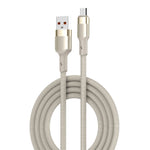 LDNIO LS352-M 1m USB-A til Micro-USB-kabel 50W Hurtigopladende Flettet Datakabel med Forstærket Metalkonnektor