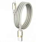LDNIO LS351-L 1m USB-A til iP (5-14) Flettet Kabel 50W Hurtig Opladning Forstærket Metalkonnektor Datakabel