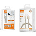 LDNIO LS352-L 2m USB-A to iP (5-14) Cable 50W Fast Charging Braided Date Cord with Reinforced Metal Connector for iPhone iPad