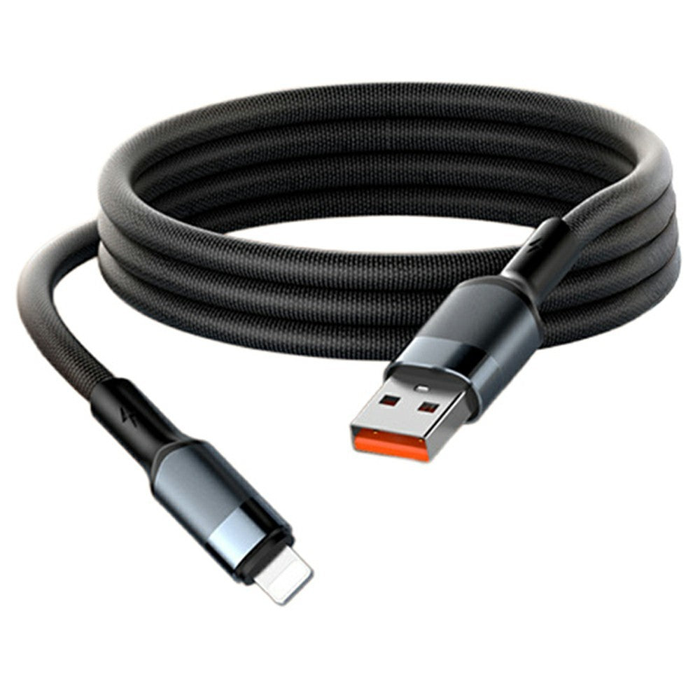 LDNIO LS351-C 1m USB-A to Type-C Cable 50W Fast Charging Reinforced Metal Connector Braided Date Cable