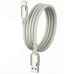 LDNIO LS351-C 1m USB-A to Type-C Cable 50W Fast Charging Reinforced Metal Connector Braided Date Cable
