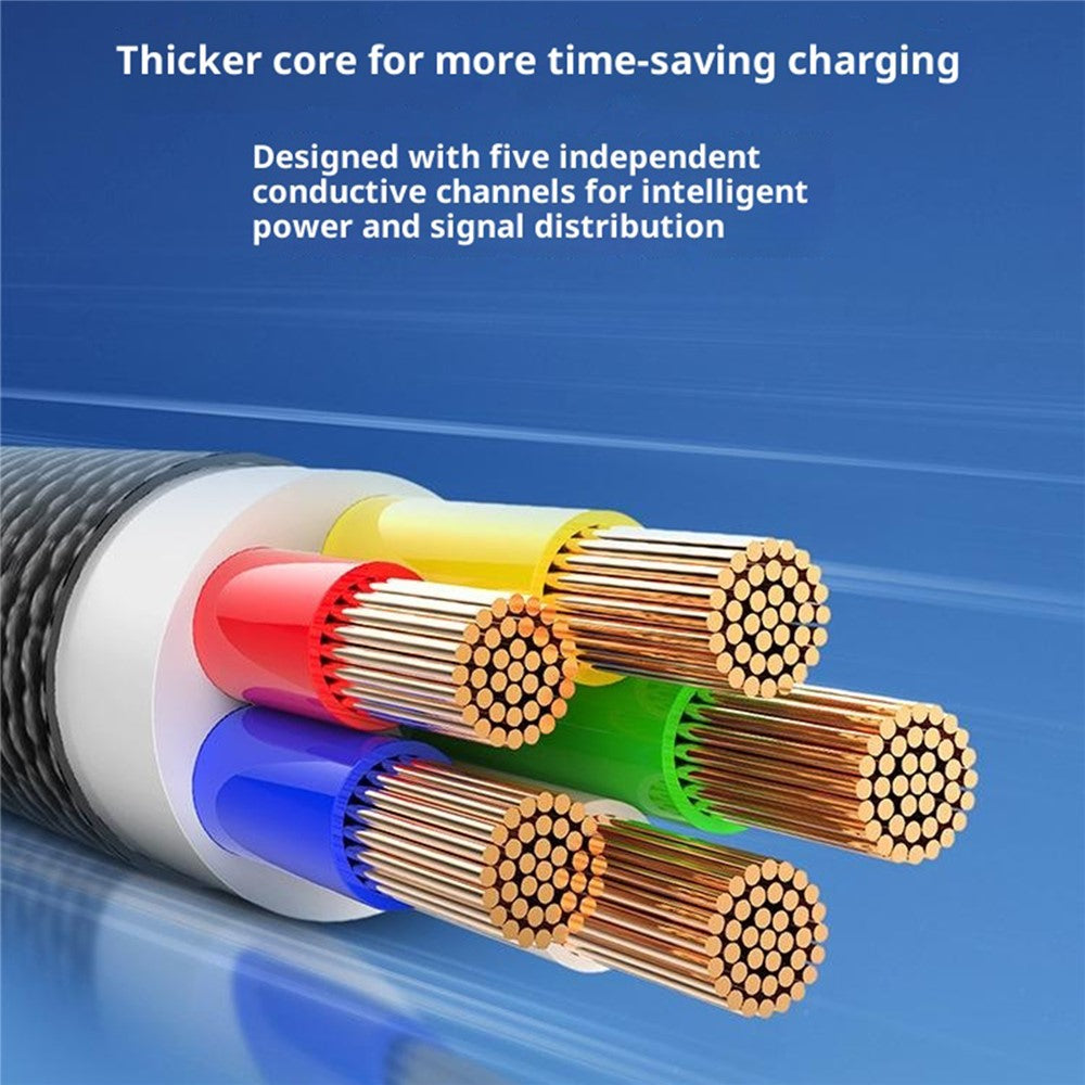 LDNIO LC352c 2 m USB-C til USB-C-kabel 240W PD3.1 Hurtigopladende datakabel til bærbar computer og telefon