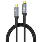 LDNIO TC10c 50cm USB4.0 Cable USB-C to USB-C 240W Fast Charging 8K Video 40Gbps Data Transfer Cable Compatible with Thunderbolt 3 / 4