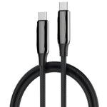 LDNIO LC921c-240W 2m USB-C til USB-C Kabel 240W PD3.1 Hurtigopladende Flettet Datakabel til Bærbar Telefon