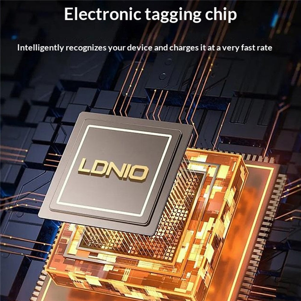 LDNIO LC921c-240W 2m USB-C til USB-C Kabel 240W PD3.1 Hurtigopladende Flettet Datakabel til Bærbar Telefon