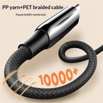 LDNIO LC921c-240W 2m USB-C til USB-C Kabel 240W PD3.1 Hurtigopladende Flettet Datakabel til Bærbar Telefon