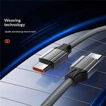 LDNIO LC441c-100W 1m USB-C to USB-C Cable 100W PD Fast Charging Braided Data Cable for Laptop Phone
