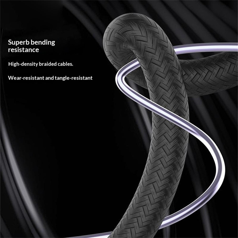 LDNIO LC631c-100W 1m USB-C to USB-C Cable 100W PD Fast Charging Braided Data Cable for Laptop Phone - Grey