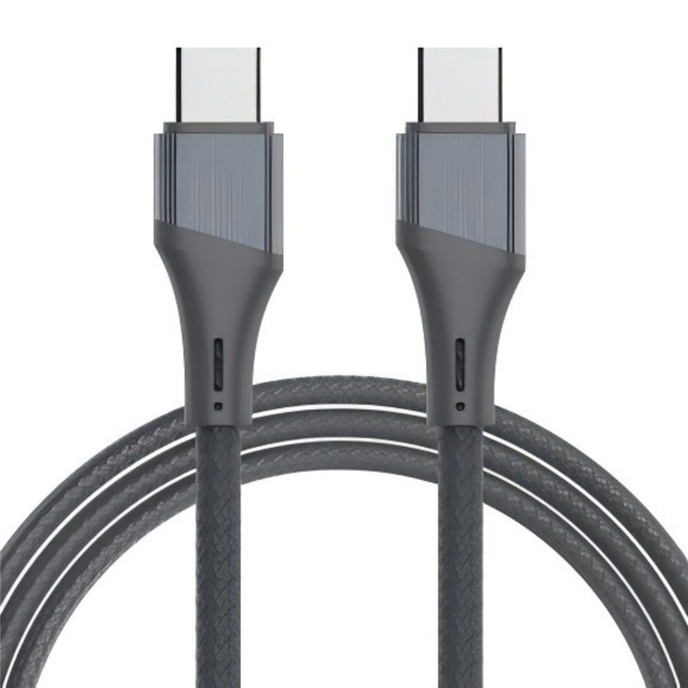 LDNIO LC631c-100W 1m USB-C to USB-C Cable 100W PD Fast Charging Braided Data Cable for Laptop Phone - Grey