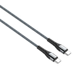 LDNIO LC101 2m USB-C til USB-C kabel 65W PD hurtigopladende flettet datakabel til telefon tablet