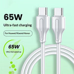 LDNIO LC121-C 1m USB-C to USB-C Cable 65W PD  /  QC Fast Charging Data Cord for Huawei Xiaomi Honor
