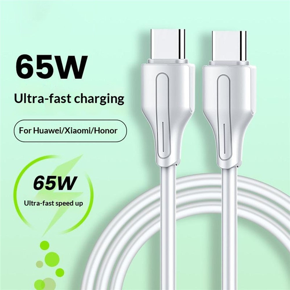LDNIO LC122-C 2m USB-C to USB-C Cable 65W PD  /  QC Fast Charging Data Cord for Huawei Xiaomi Honor