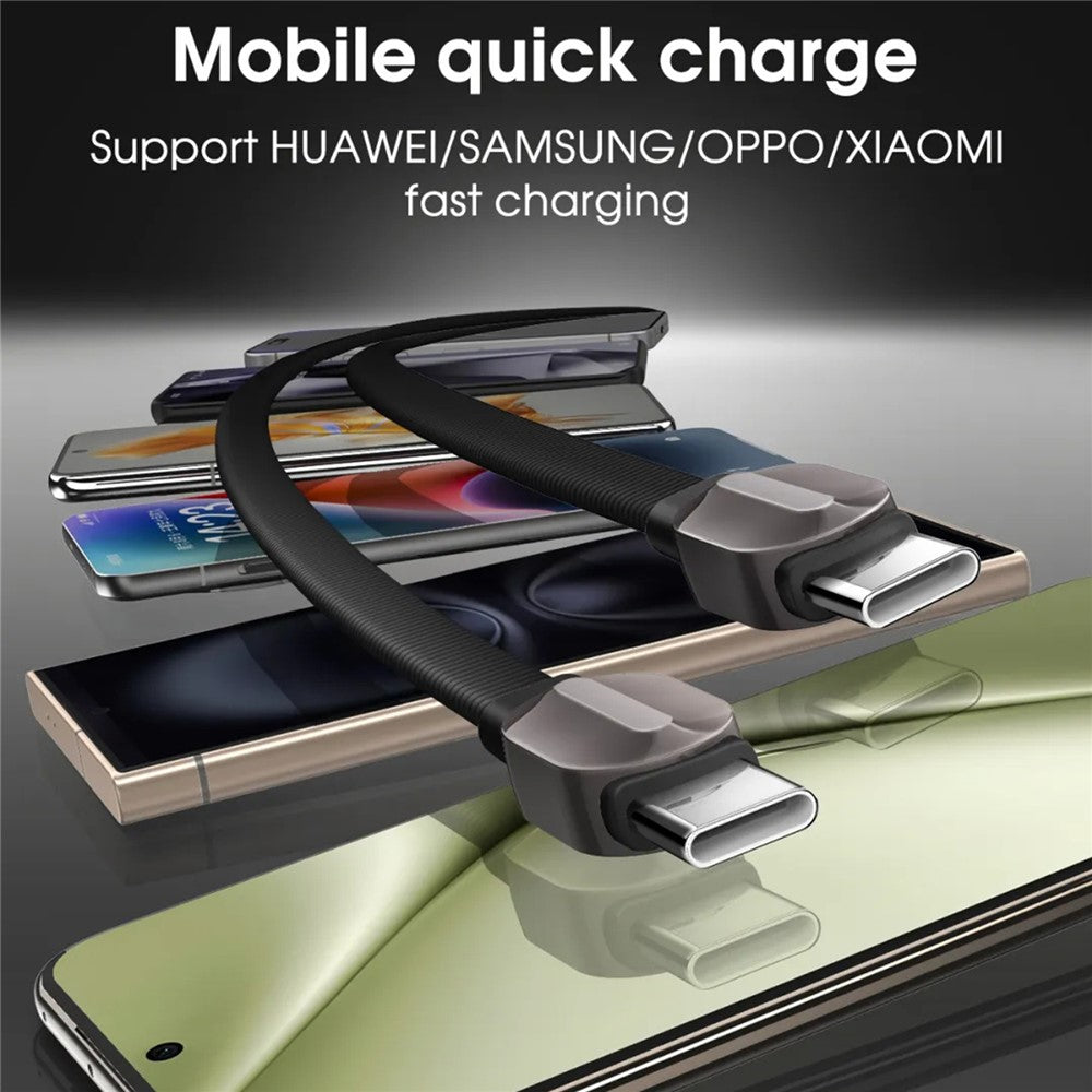 LDNIO LC122-C 1m USB-C to USB-C Cable PD 65W Fast Charging Braided Data Cord for Laptop Tablet Phone